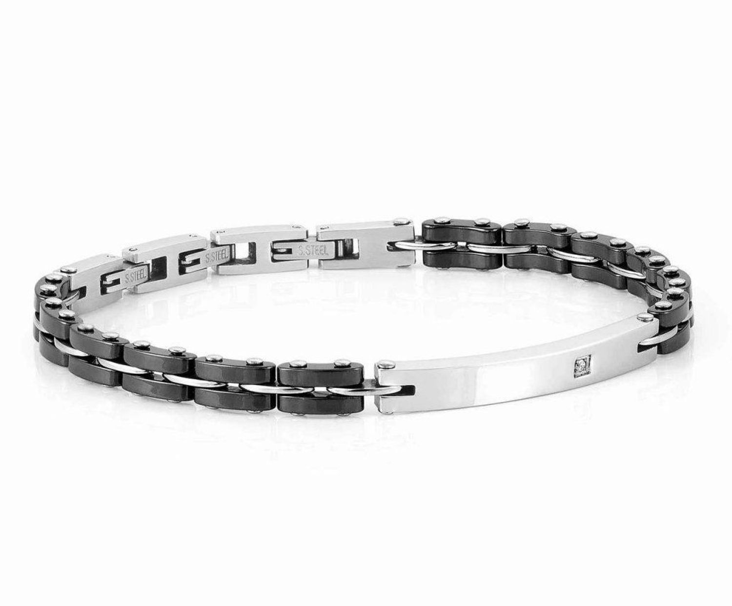 Bransoletka męska czarna stalowa Nomination 028302 006  ✓ bransoletki męskie ✓ Akcesoria męskie ✓ prezent dla faceta✓ Bransoletki Nomination.jpg